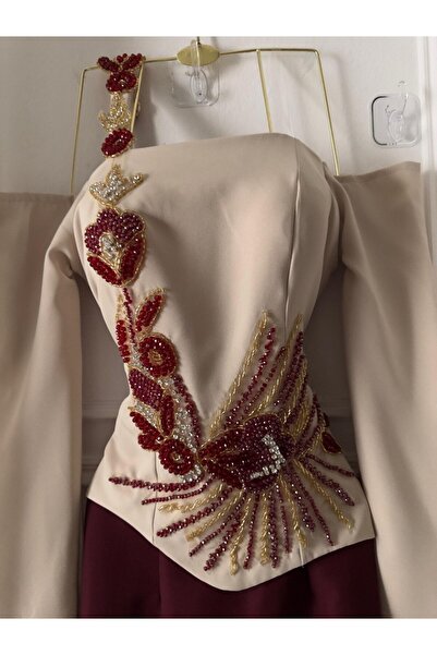 liyan fashion فستان سهرة مطرز حديث الوصول