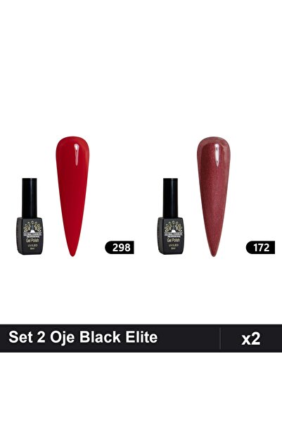Makeup Set 2 Oje Semipermanente Black Elite 8ml, Global Fashion, Nuante 298 1...