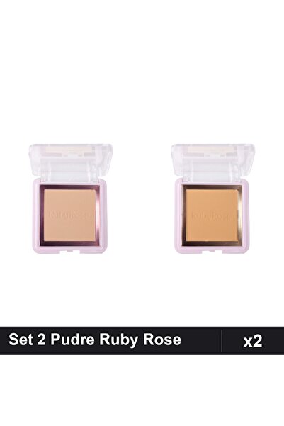 Makeup Set of 2 Ruby Rose Compact Powders PC30 PC40, Mixed Shades, Profession...