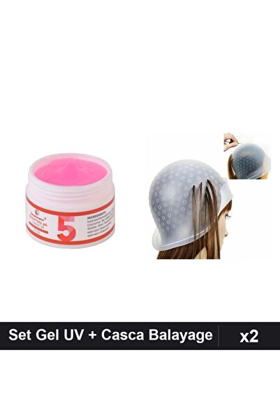Makeup Set 2 Gel Constructie UV LED FSM 15g 05 + Casca Silicon Balayage Manic...