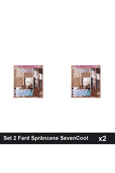 Makeup Set 2 Farduturi Sprâncene SevenCool Nr 2, Machiaj Profesional, Pigment...
