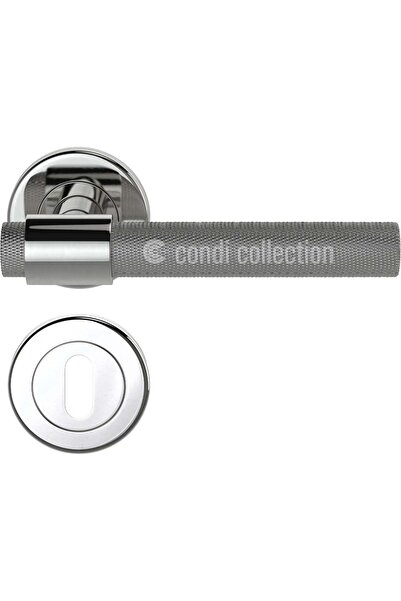 Condi Collection مقبض باب من الفولاذ المقاوم للصدأ مطلي بالكروم الساتان لعام ...