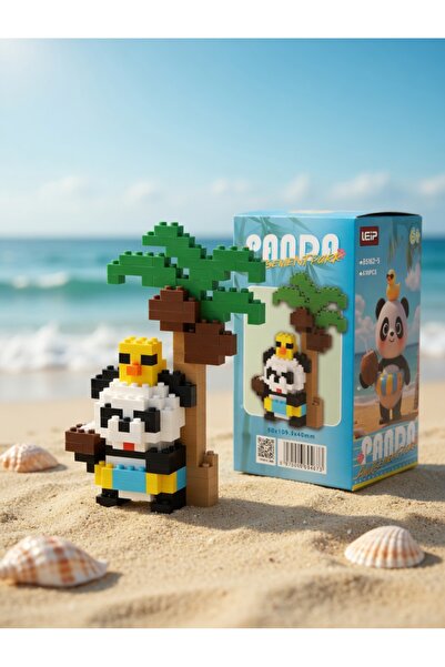 Natavanbutık 🧸 Panda Ördekli Mini Blok Oyuncak 🐼🌈