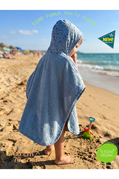 zera collection Kız Erkek Çocuk Panço - Deniz, Plaj, Havuz Banyo
