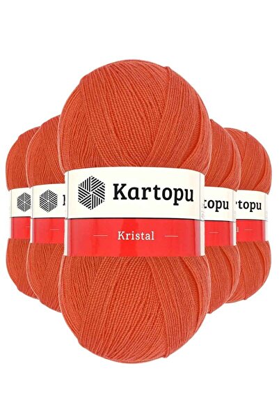 atastore2017 5 Pcs Crystal Double Fold Hand Knitting Fiber Yarn Citrus K1212