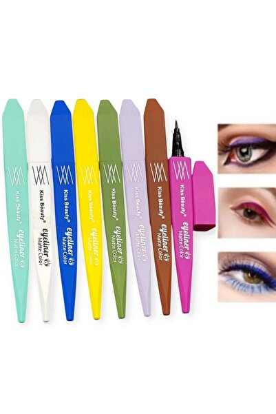 Kiss Beauty Liquid Eyeliner Pen Colorful 8 Colors