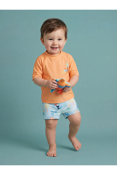 LC Waikiki Printed Baby Boy Swimsuit Set (S6)
