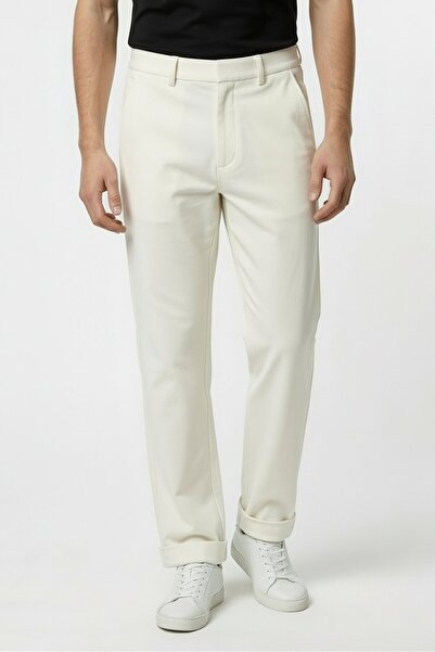 Tommy Hilfiger Disney Men Regular Fit Graphic Print Straight Pants, Ivory