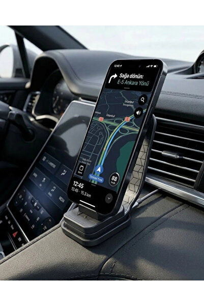 Epilons حامل هاتف لكونسول السيارة 360 °   حامل دوار قابل للطي
