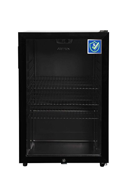 Aston Beverage cooler, Glass Door, 136 Liters, 4.8 Cu.Ft, with Lock, Black - ...