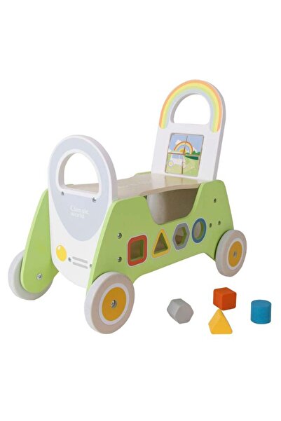 Classic World 2-in-1 Wooden Baby Walker & Rider | Toddler Ride-On Development...