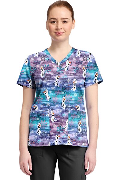 Cherokee UNIFORMS Cherokee Tooniforms TF796 Γυναικεία Μπλούζα Σκραμπ - Disney...