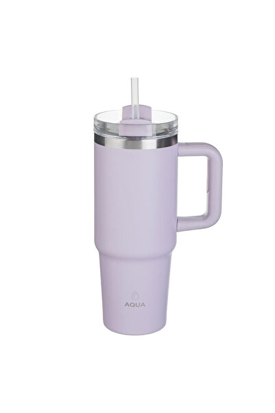 Zumzeria Purple Stainless Steel Thermos Cup with Handle 900ml