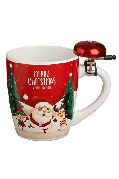 Zumzeria Christmas Mug with Santa Claus & Red Bell - 750ml