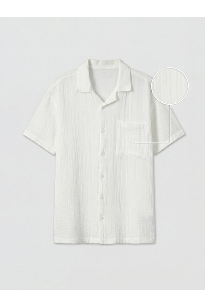 LC Waikiki Short Sleeve Boys' Muslin Shirt