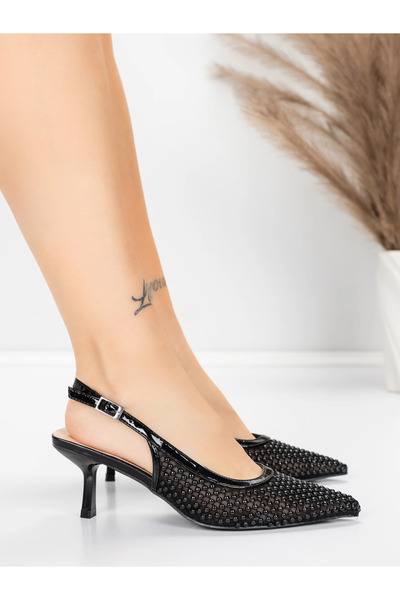 mei Stiletto Shoes 5LE29 Black