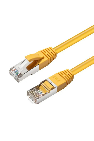 MicroConnect Cablu de rețea ecranat CAT6A S/FTP, 0,5m, galben, LSZH, AWG26, c...