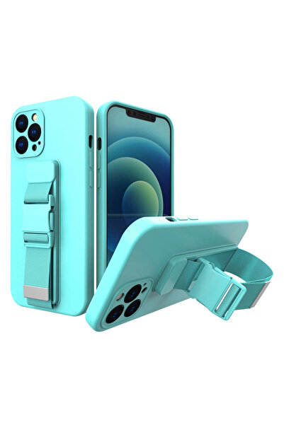 Hurtel Husă cu șnur, din gel TPU, cu airbag, pentru iPhone 13 Pro Max, albast...