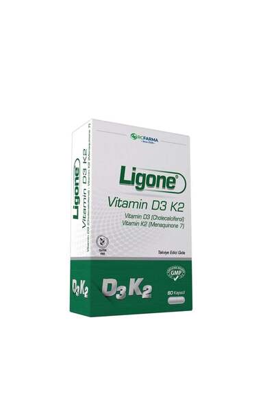 Ligone فيتامين د3 ك2 60 كبسولة
