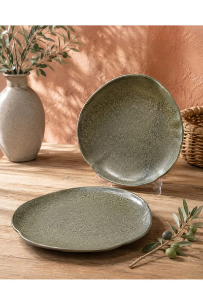 Choice 2'li Adelfa Tone Oval Plate 30 cm KAHVALTILIK SUNUM TATLI SUNUM PASTA ...