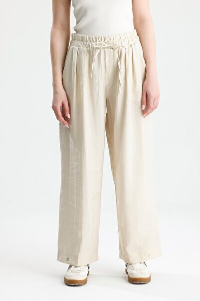 minaaise Women's Stone Premium Fabric Oversize Trousers 31085