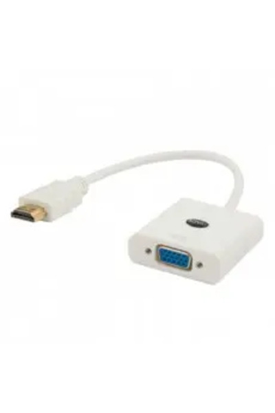 Savio Cablu adaptor CL-27/B HDMI - VGA alb