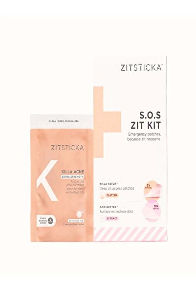 ZITSTICKA لصقات مايكرو-دارت لعلاج حب الشباب – كيلا بقوة إضافية مع 2% حمض السا...