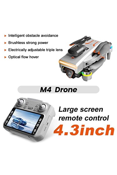 WİRKMARKT Aerıal Drone Yeni Nesil Büyük Ekran Engel Tanıma Sensörlü, Hd Kamer...