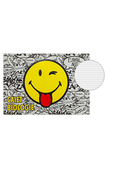 NO BRAND B5 Biology Notebook with Emoji Design - 24 Sheets