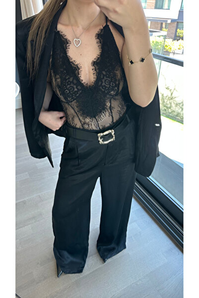 VERMOND Dantel Çıtçıtlı Body