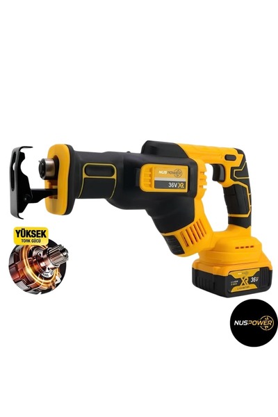 nuspower Kömürsüz Motor 4 Bıçaklı 2x Akülü Şarjlı Tilki Kuyruğu Kesme Makinesi