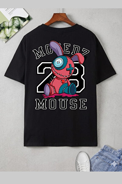 barsdepo Moredz Mouse Back Print T-Shirt, Oversize Unisex T-Shirt Kids / Adult