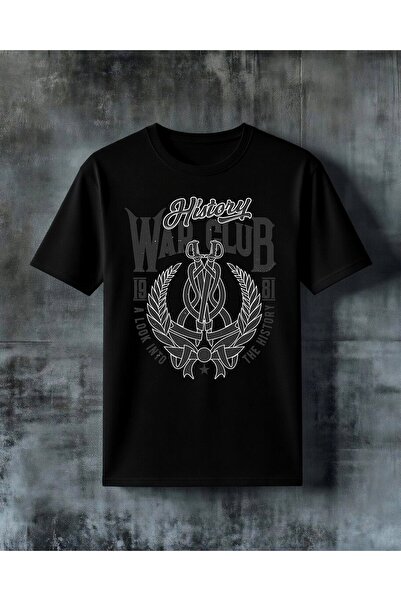 COMVİCHO History War Savaski Logo Printed Oversize T-Shirt