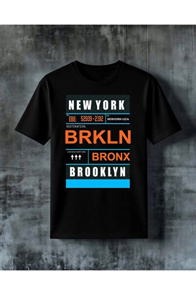 COMVİCHO تي شيرت كبير الحجم مطبوع من brkln bronx