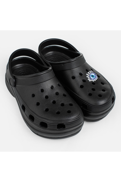 Zumzeria Black Women's Sabots with Pin