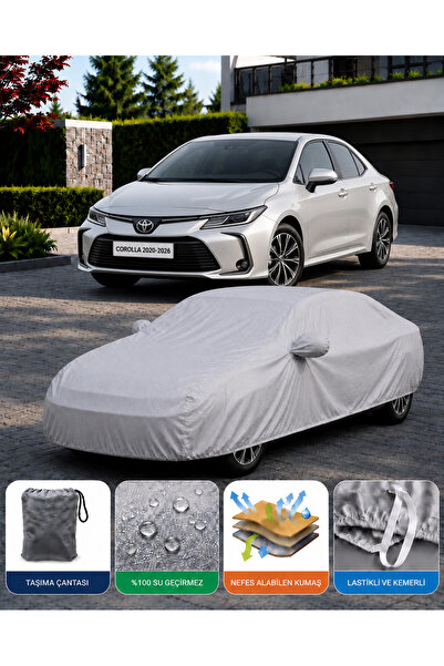 COCEM Toyota Corolla Premium Araç Brandası Su Geçirmez UV Korumalı Tam Koruma...