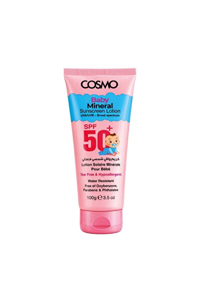 CD Cosmo Designs Baby Mineral Sunscreen Lotion 100g | SPF 50 | for Kids | Fre...