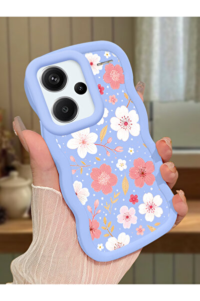 ucuc Redmi Note 13 Pro Plus+ 5G Uyumlu Mavi Silikon Kılıf Kamera Korumalı Dar...