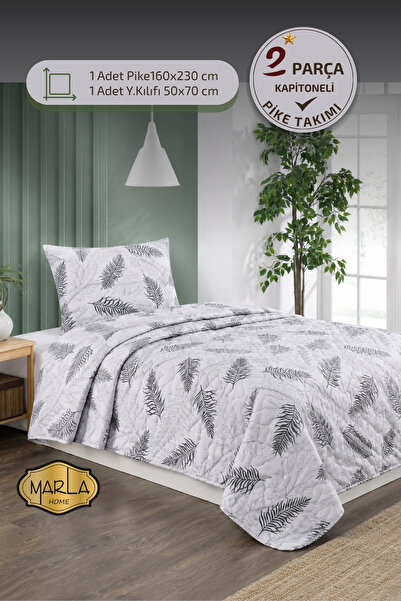 MARLA HOME Tek Kişilik Pike Takımı | 160x230 cm | Çok Amaçlı Yatak Örtüsü & B...