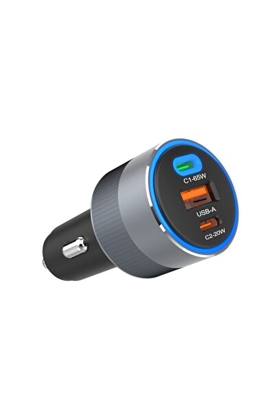 Forcell F-ENERGY Alu - Încărcător auto 85W PD+QC4.0+SAM SFC 2.0, 2xUSB C+USB A