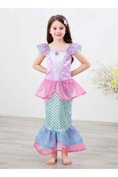 Generic Mermaid Princess Dress up Girls Mermaid Dress Kids Costume Halloween ...