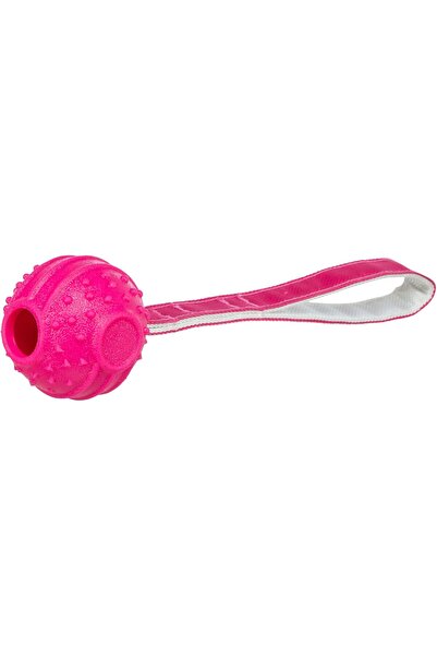 Trixie Dog Toy, Ball with Rope, TPR, 27 cm, Pink, 33477