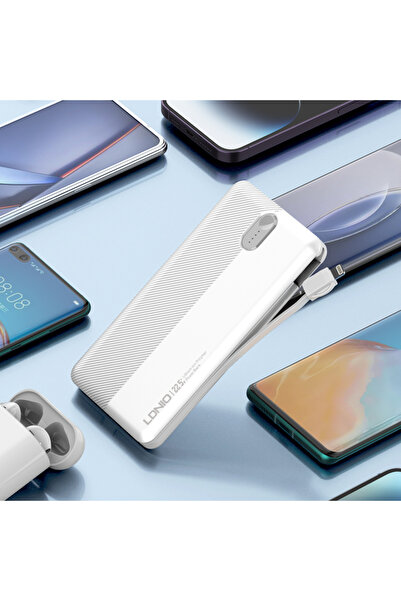 LDNIO POWER BANK 10000mAh 22,5W 5V 3A 1 PORT (1A) + 2 CABLE (1C1L) PQ13