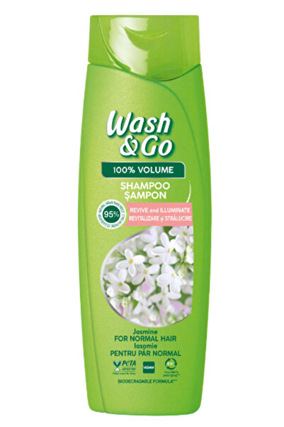 WASH&GO Sampon pentru par normal cu extract de iasomie,180 ml
