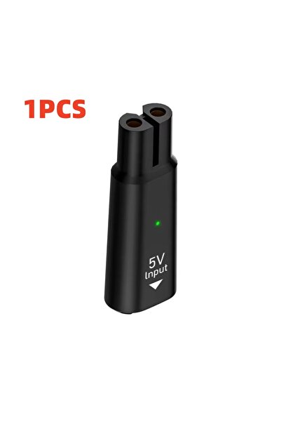 Choice3 محول شحن أسود 5 فولت من نوع C لماكينة حلاقة فيليبس ون بليد QP2724 QP2...