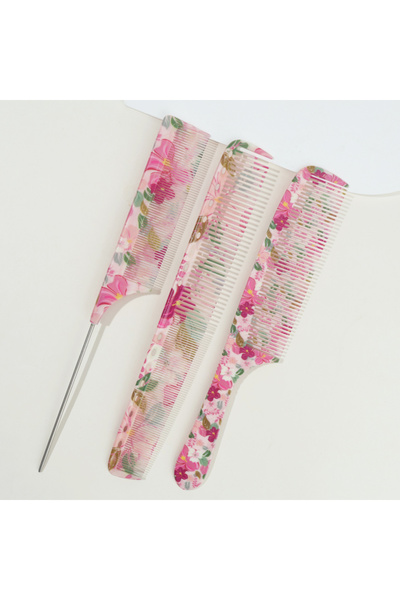 Choice3 3pcs 1Pc/3Pcs Hair Combs Including Pointed Tail Comb And Flat Comb. D...