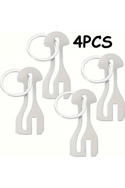 Choice 4PCS 4PCS/1PC Reusable Portable Stainless Steel Shopping Cart Token, S...