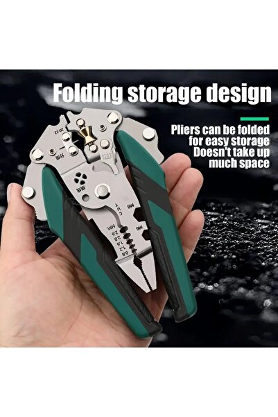 Choice Wire Stripper Foldable Cable Cutter Stripper Pliers Multi-Function Ele...