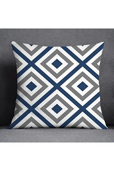 Choice11 45x45cm 4 45x45CM Cushion Cover Geometric Pattern Polyester Blue Gre...