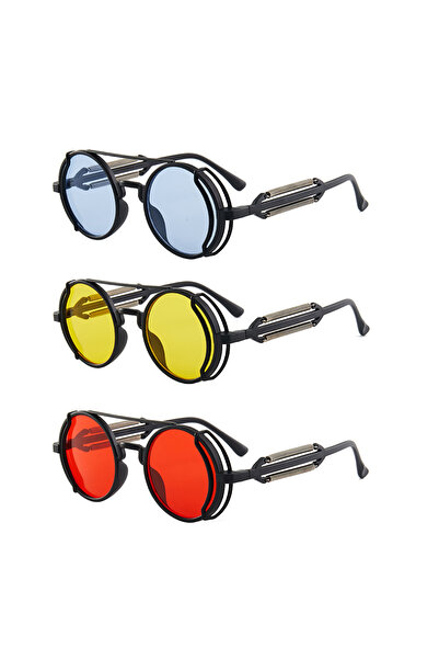 choice2 MULTI Num-127 3 Pcs/Set Classic Gothic Steampunk Sunglasses Luxury Br...